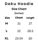 Daku Hoodie Charcoal Grey - Unisex