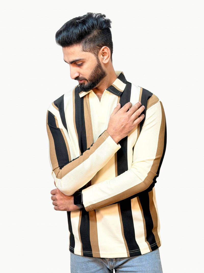 Luxe Rib Polo - "Desert"