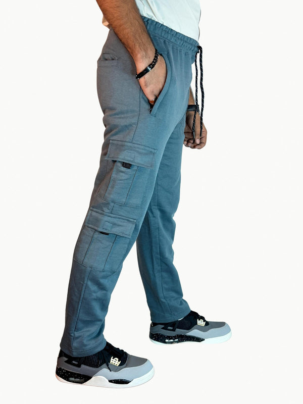 7-Pocket Baggy Trouser - Slate Blue