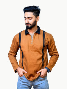 Twin Track Polo - Copper
