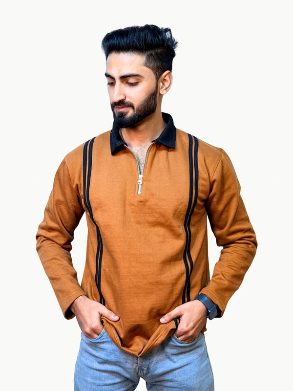 Twin Track Polo - Copper