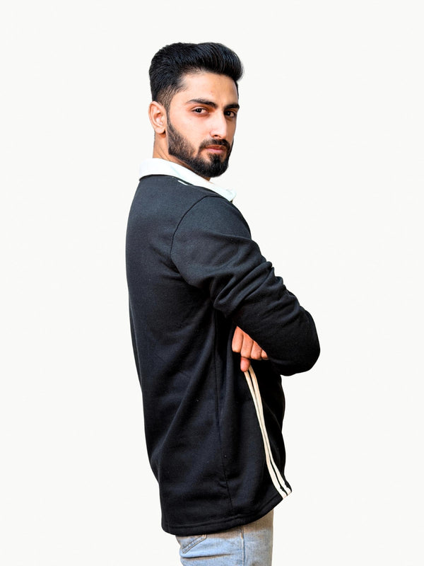 Twin Track Polo - Black