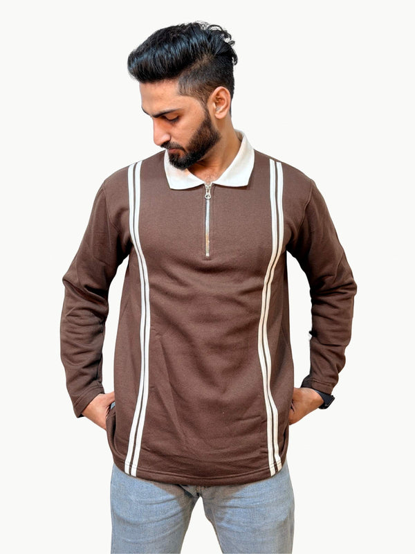 Twin Track Polo - Brown