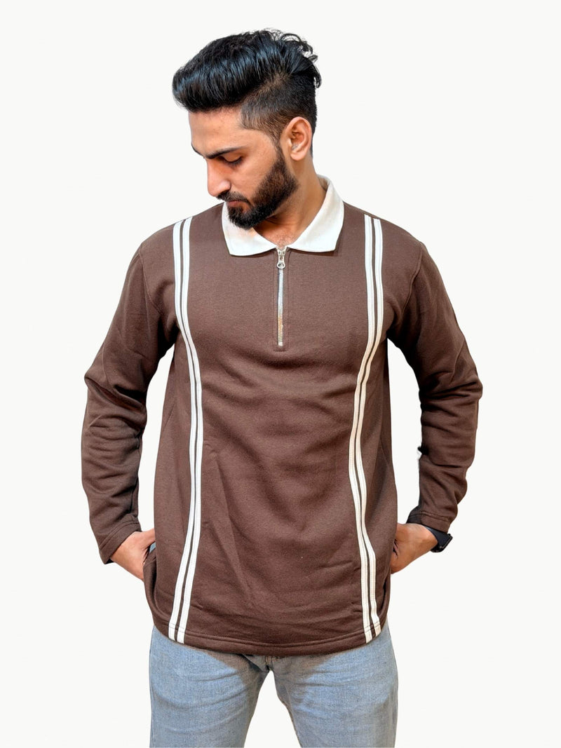 Twin Track Polo - Brown