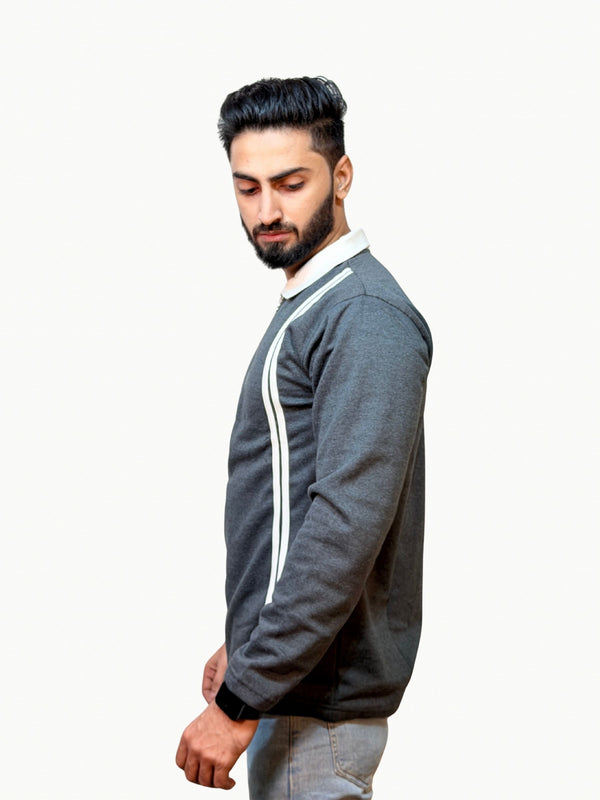 Twin Track Polo - Grey