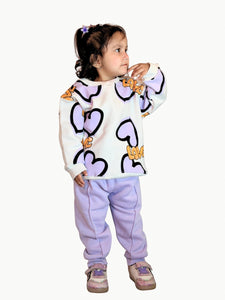 Cozy Heart Kid's Tracksuit