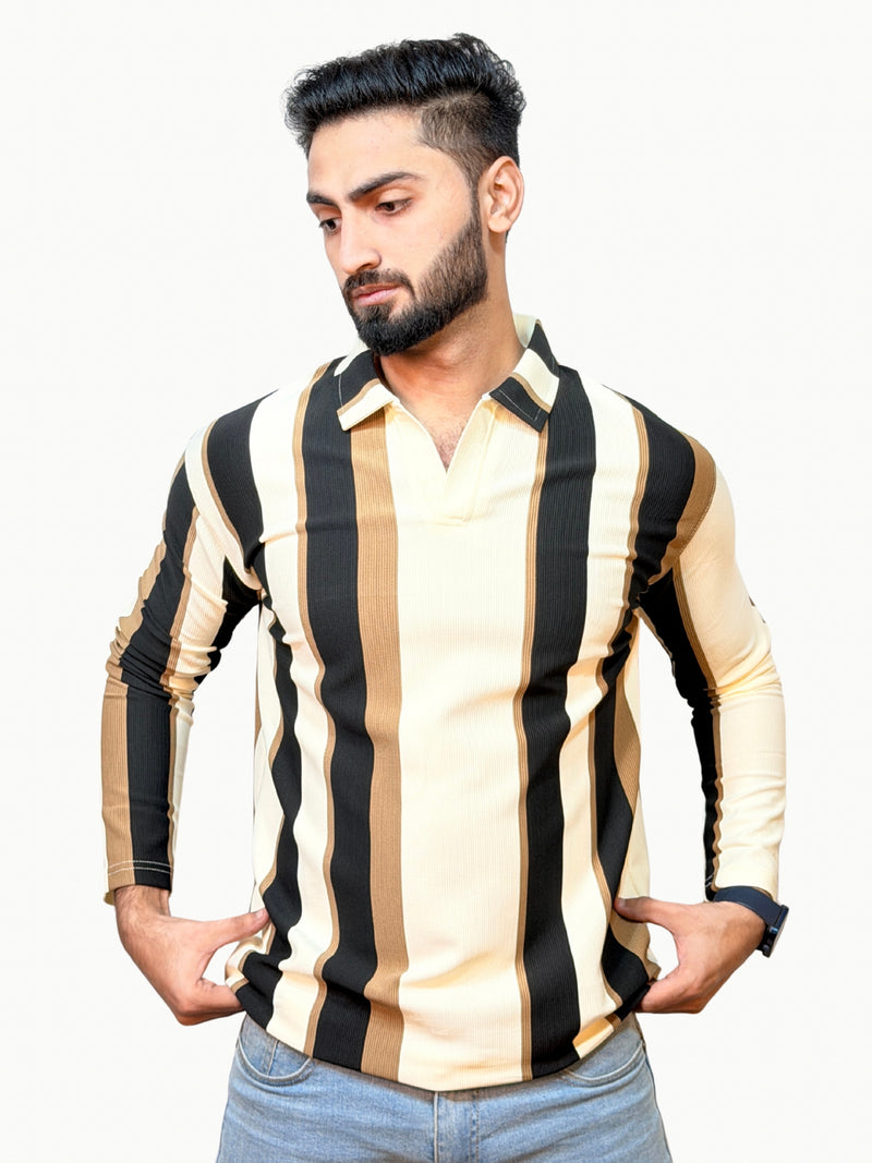 Luxe Rib Polo - "Desert"