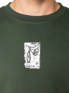 Green Printed Sweatshirt - Unisex