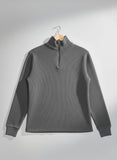 Grey Quarter Zipper Sweatshirt
