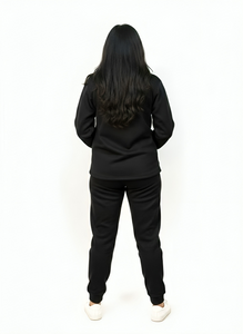 Monochromatic Beige Shacket Tracksuit - Unisex
