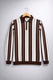 Summer - Glide Zip Quarter Polo - Brown