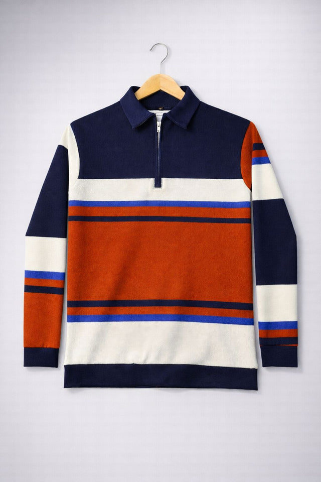 Trio-Tone Quarter-Zip