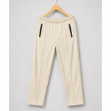 Core Zip Trouser-Cream