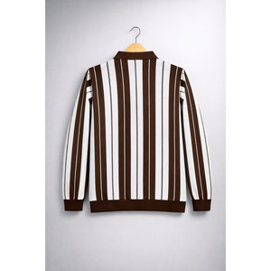 Summer - Glide Zip Quarter Polo - Brown